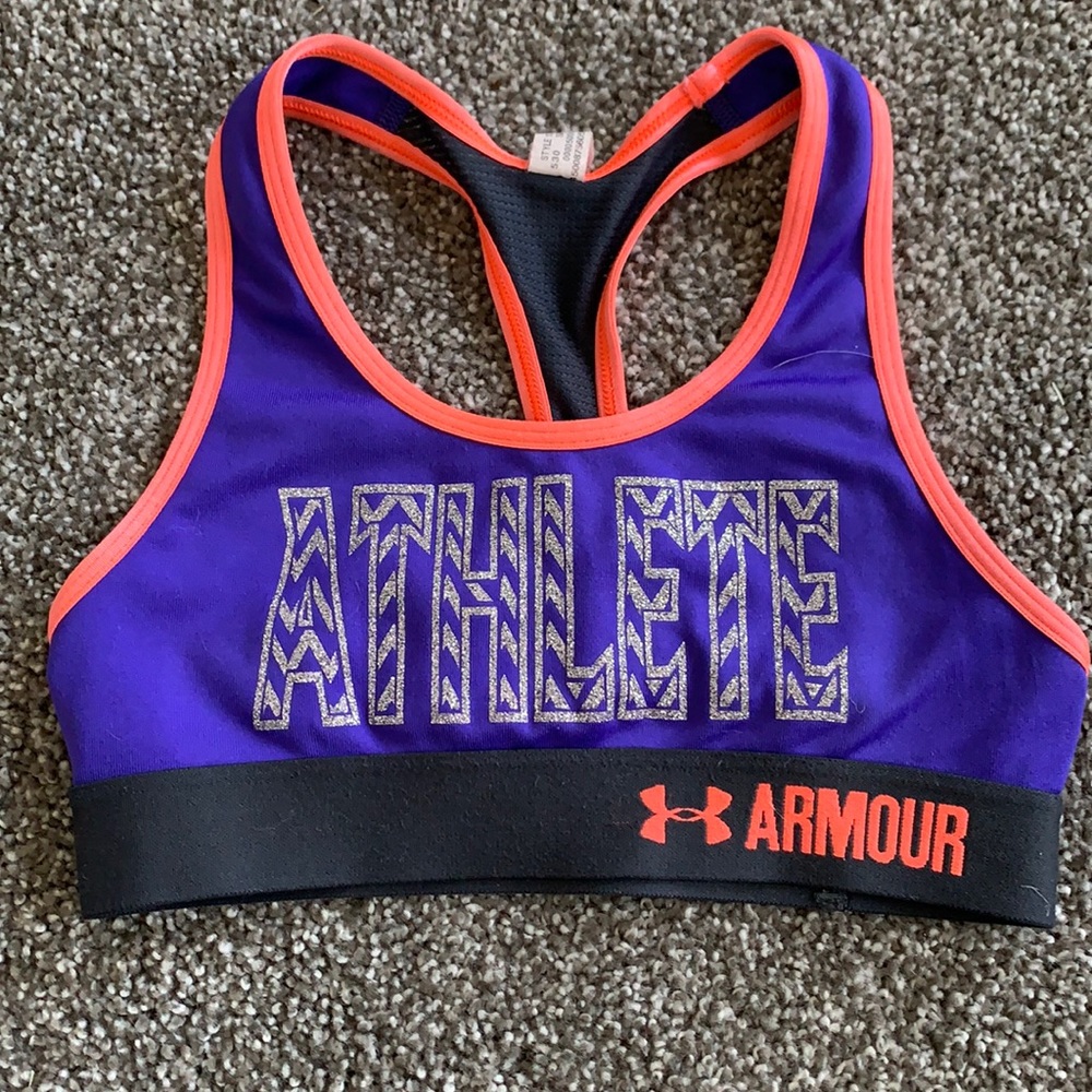 GLITTER under armour sports bra